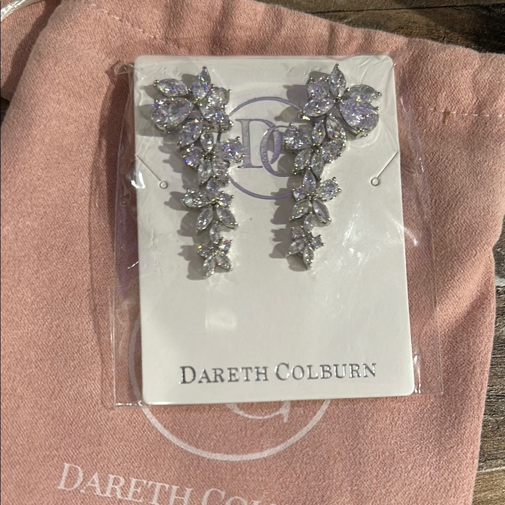 Silver Floral Earrings